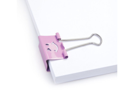 RAPESCO Pince double clip, (L)32 mm, rose, émoticône