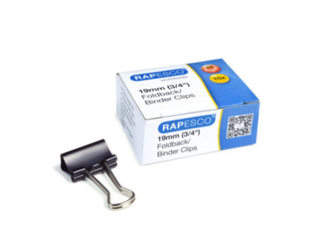 RAPESCO Pince double clip, largeur: 19 mm, noir