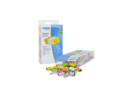 RAPESCO Pince double clip, (L)19 mm, Smile, 80 pièces, vert