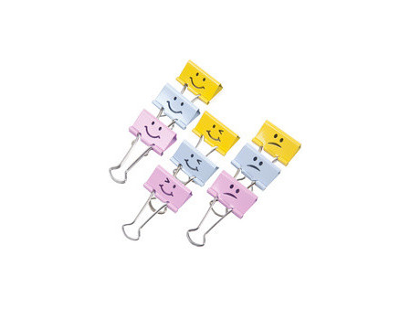 RAPESCO Pince double clip, (L)19 mm, Smile, 80 pièces, vert
