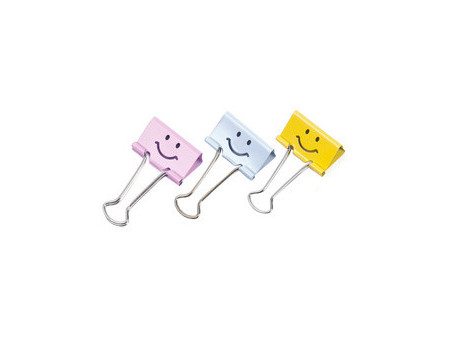 RAPESCO Pince double clip, (L)19 mm, Smile, 80 pièces, vert