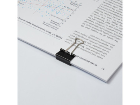 RAPESCO Pince double clip, largeur: 19 mm, noir, 80 pièces