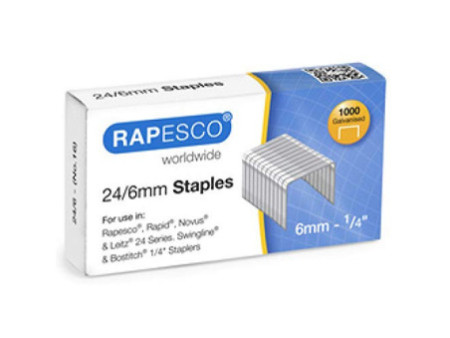 RAPESCO Agrafes 24/8, 1.000 pièces, galvanisé