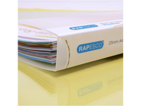 RAPESCO Classeur à anneaux, 25mm, A4, 2 anneaux, transparent