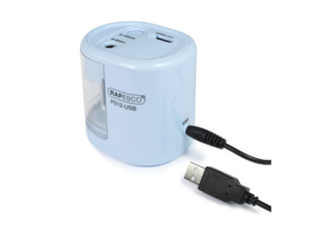 RAPESCO Taille-crayon électrique double PS-12-USB, bleu