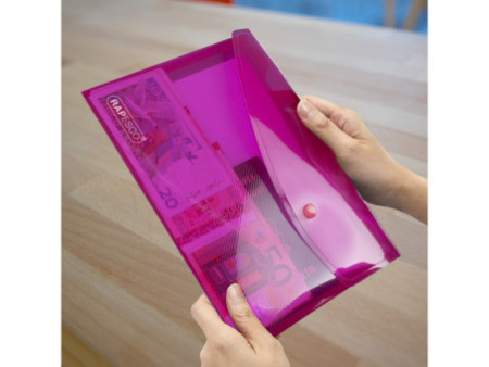 RAPESCO Pochette à documents, A5, PP, couleurs assorties