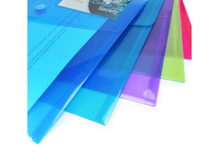 RAPESCO Pochette à documents, A4+, PP, couleurs assorties