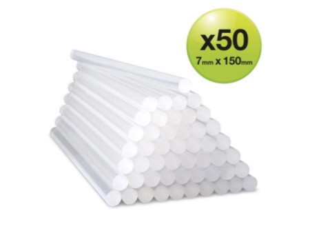 RAPESCO Bâton de colle type H, 50 pièces, transparent