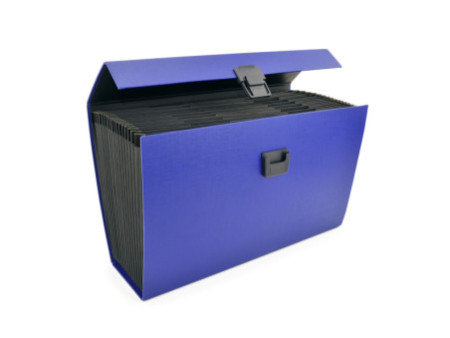 RAPESCO Trieur valisette, A4, 19 compartiments, bleu