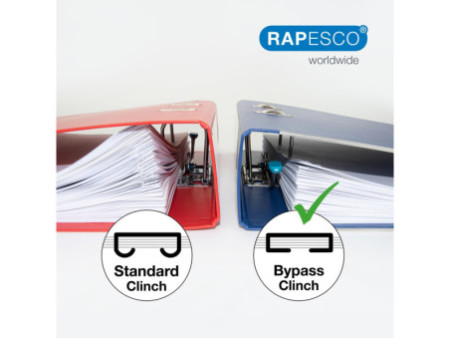 RAPESCO Agrafeuse à plat ECO Less Effort, noir