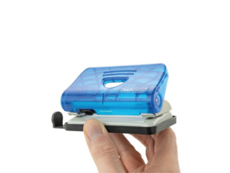 LEITZ Kit agrafeuse et perforateur, bleu transparent