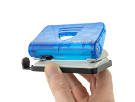 LEITZ Kit agrafeuse et perforateur, bleu transparent