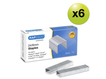 RAPESCO Agrafes 24/6 mm, Business Pack, galvanisé