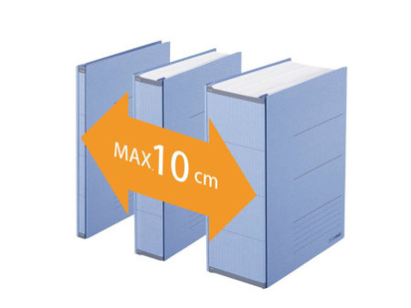 PLUS JAPAN Classeur d'archives ZEROMAX, A4 large, gris