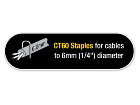 TACWISE Agrafes pour câble CT-60/14 mm, galvanisé