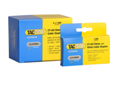 TACWISE Agrafes pour câble CT-45/10 mm, galvanisé