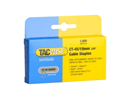 TACWISE Agrafes pour câble CT-45/10 mm, galvanisé