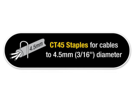 TACWISE Agrafes pour câble CT-45/10 mm, galvanisé