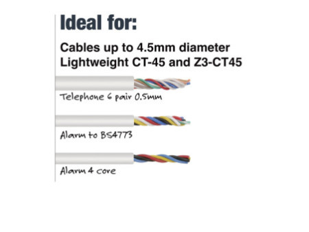 TACWISE Agrafes pour câble CT-45/10 mm, galvanisé