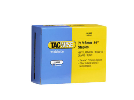 TACWISE Agrafes 71/16 mm galvanisées, 10.000 pièces