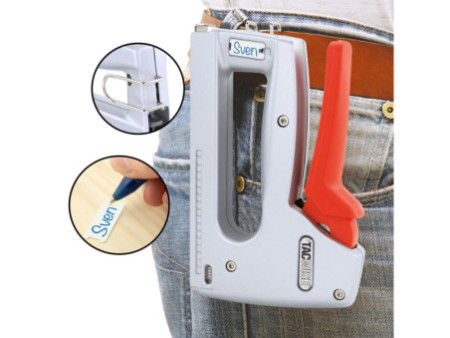 TACWISE Agrafeuse/cloueuse Z4-140 (4 en 1), argent/orange