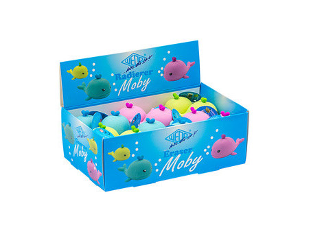 WEDO Gomme en plastique baleine 'MOBY', présentoir de 24
