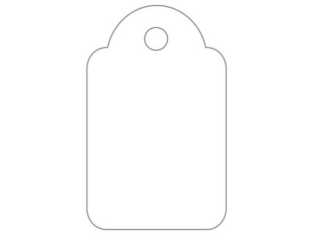 APLI Etiquette à suspendre, dimensions: 18 x 29 mm, blanc