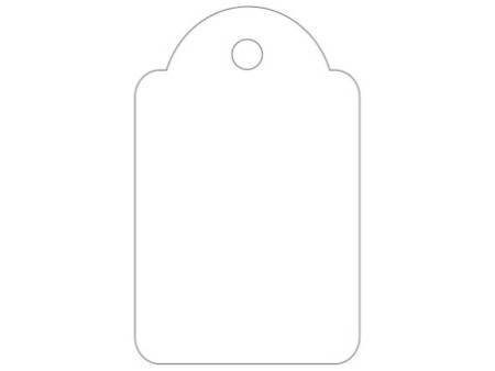 APLI Etiquette à suspendre, dimensions: 22 x 35 mm, blanc