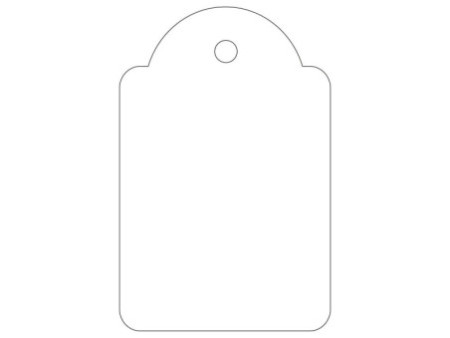 APLI Etiquette à suspendre, dimensions: 28 x 43 mm, blanc