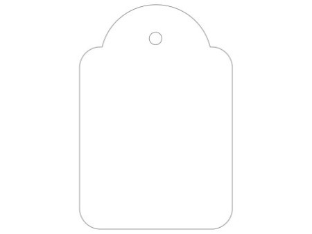 APLI Etiquette à suspendre, dimensions: 36 x 53 mm, blanc