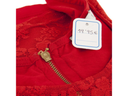 APLI Pistolet textile à aiguille standard, rouge/blanc