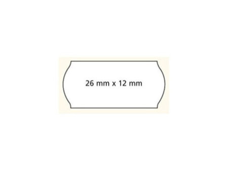 APLI Etiquette pour pince à étiqueter, 26 x 12 mm, blanc