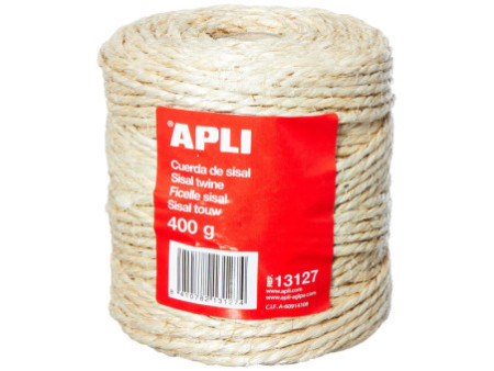 APLI Bobine de ficelle en sisal, en fibre naturelle, 100 m