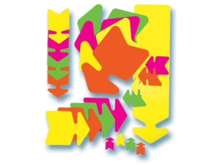 APLI Etiquette symbole 'Flèches', 240 x 320 mm