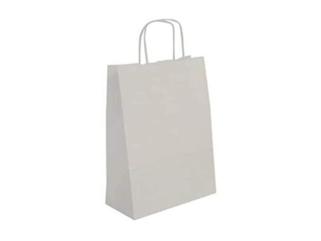 APLI Sac en papier, kraft, grand, blanc