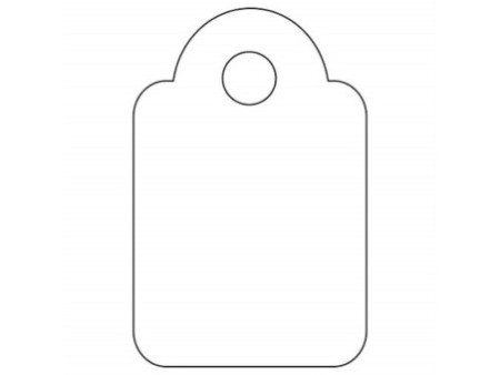 APLI Etiquette à suspendre, dimensions: 13 x 20 mm, blanc
