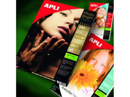 APLI Papier photo, A4, 160 g/m2, brillant recto/verso