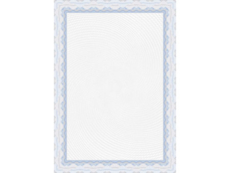 agipa Papier à motif 'Diplôme', A4, 115 g/m2, bleu