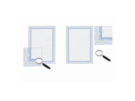 agipa Papier à motif 'Diplôme', A4, 115 g/m2, bleu