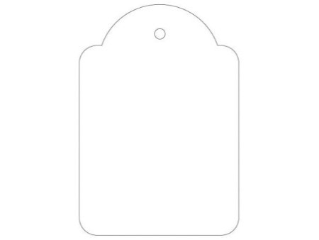APLI Etiquette à suspendre, dimensions: 50 x 70 mm, blanc