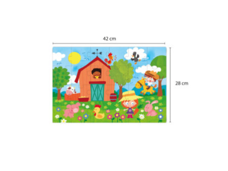 APLI kids Puzzle éducatif 'The Farm', 24 pièces