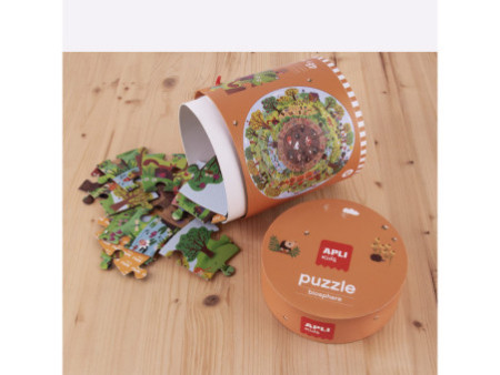 APLI kids Puzzle circulaire 'Les monuments', 48 pièces