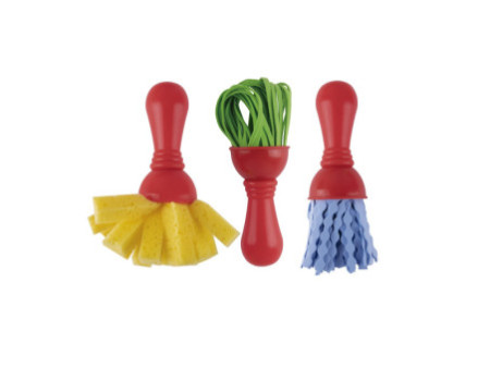 APLI Kids Set de pinceaux Maxi PAINT & FUN, set de 3
