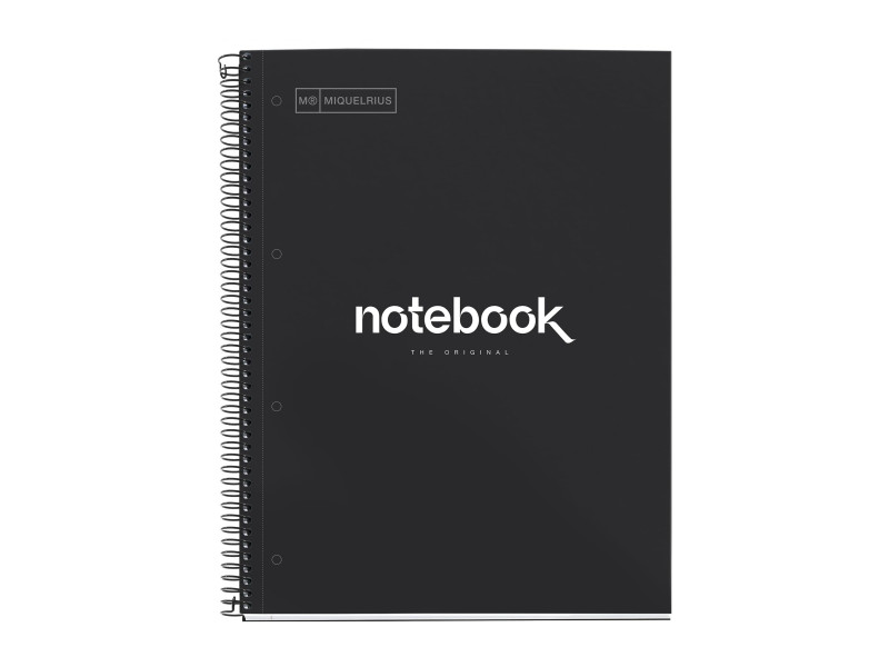 MIQUELRIUS Cahier à spirale 'Notebook EMOTIONS', A4, noir
