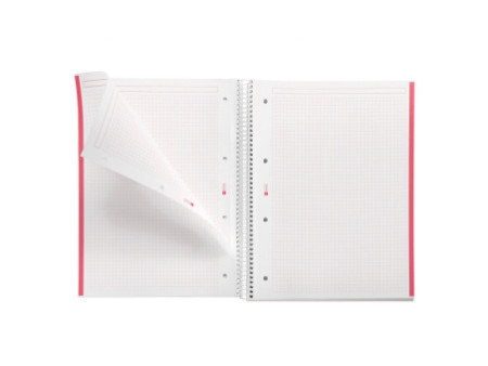 MIQUELRIUS Cahier à spirale 'Notebook EMOTIONS', A4, rouge