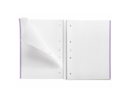 MIQUELRIUS Cahier à spirale 'Notebook EMOTIONS', A4, lavande