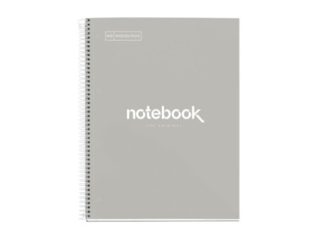MIQUELRIUS Cahier à spirale 'Notebook EMOTIONS', A4, gris