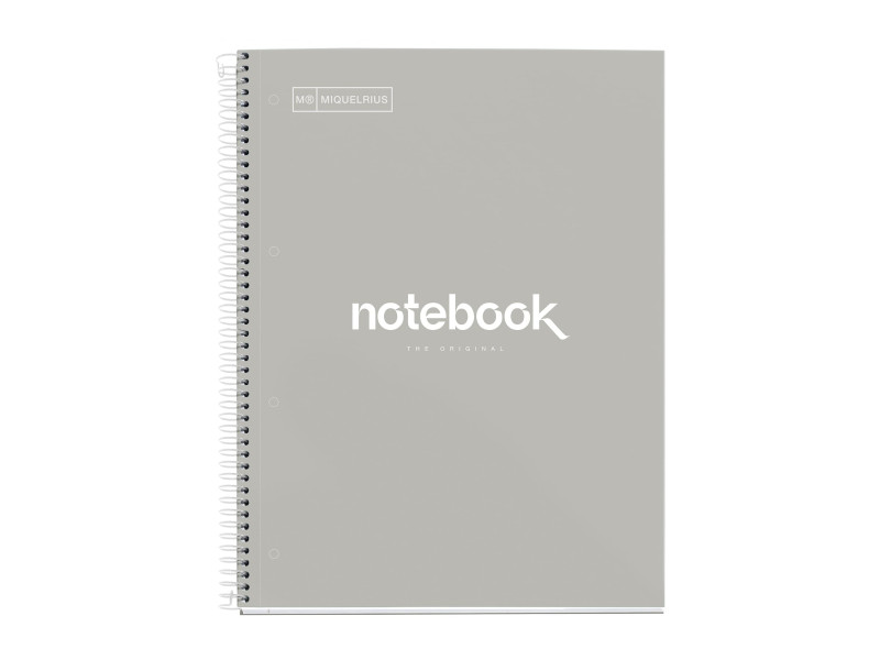 MIQUELRIUS Cahier à spirale 'Notebook EMOTIONS', A4, gris