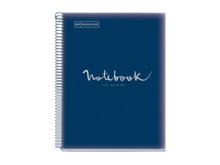 MIQUELRIUS Cahier à spirale 'Notebook EMOTIONS', A4, marine