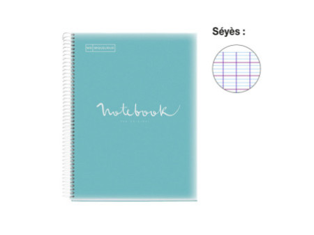 MIQUELRIUS Cahier à spirale 'Notebook EMOTIONS', A4, bleu